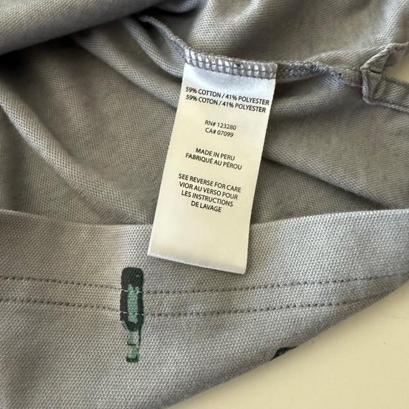 Travis Mathew St Patricks Day Cocktail Print Pima Blend Golf Polo Mens Medium - Picture 9 of 9